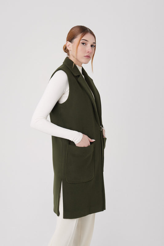 Chaleco lana virgen y cashmere