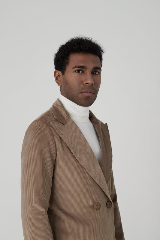 Blazer cruzada de pana topo