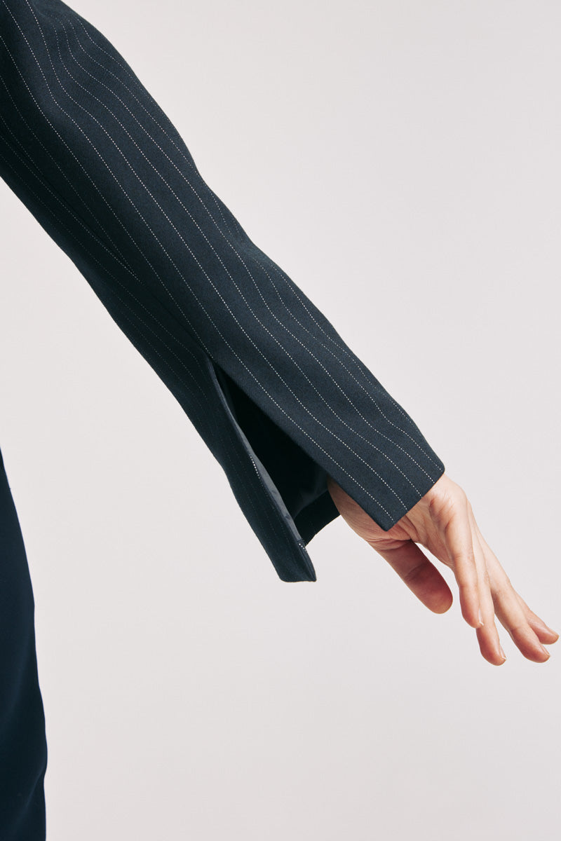 Blazer cropped marino raya diplomática