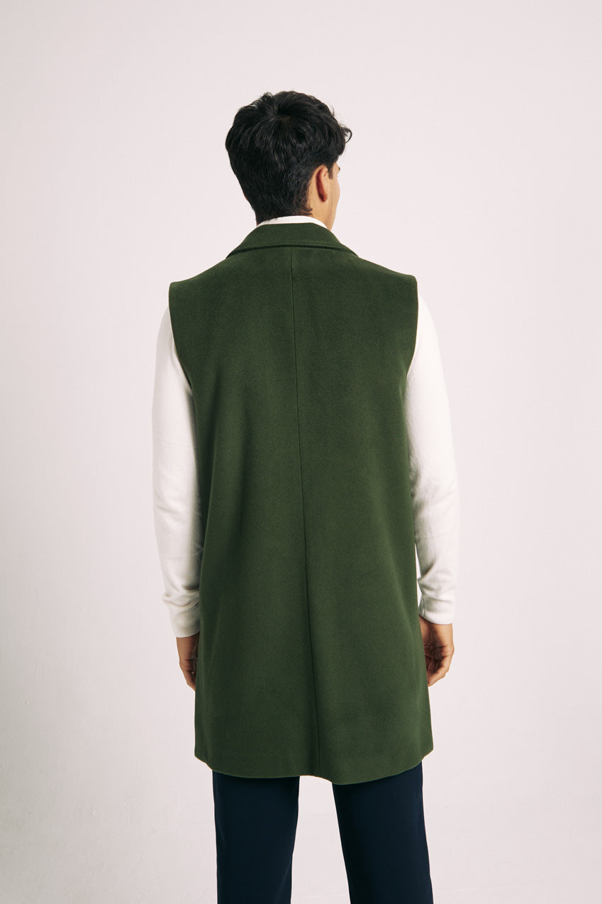 Chaleco lana virgen y cashmere