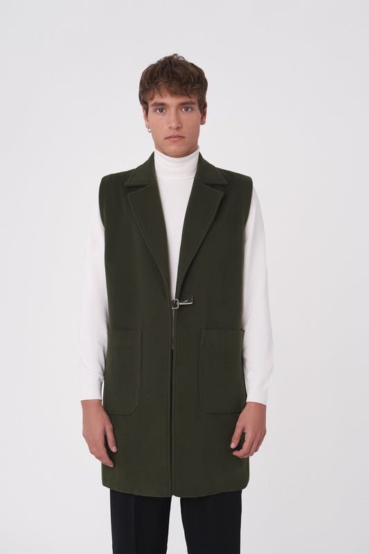 Chaleco lana virgen y cashmere